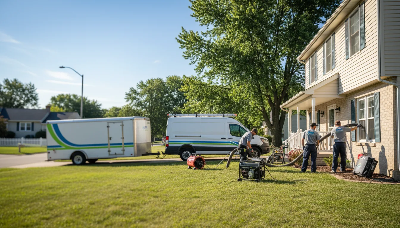 Flooded Basement Restoration And Cleanup With Repair in Chandler, IN near me